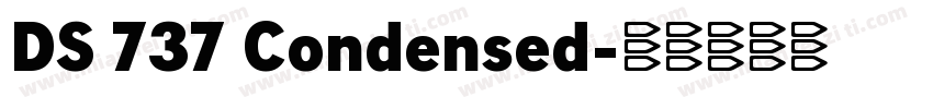 DS 737 Condensed字体转换
